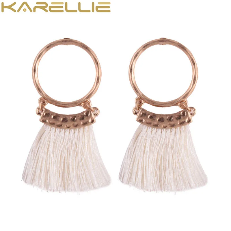 KARELLIE New Arrival Vintage Tassel Dangle Earrings Alloy Round Women Wedding Drop Wholesale Charm | Украшения и аксессуары