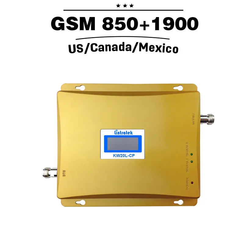 2G 3G GSM 850 PCS 1900 двухдиапазонный ретранслятор 65 дБ UMTS МГц 4G LTE1900mhz Band 2 Усилитель