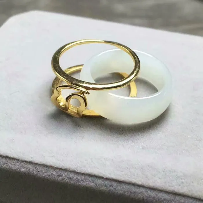 Fashion personality new ring three wearmen and women S925 silver set Tian Yu bai yu Xiangyun | Украшения и аксессуары