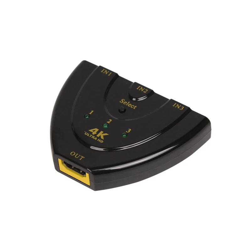 DZLST HDMI разветвитель 3 в 1 выход порт концентратор HDMI коммутатор мини 3 порта 1080P 4 к* 2 к 3D 1.4b коммутатор для DVD HDTV Xbox PS3 PS4 - Цвет: Triangle