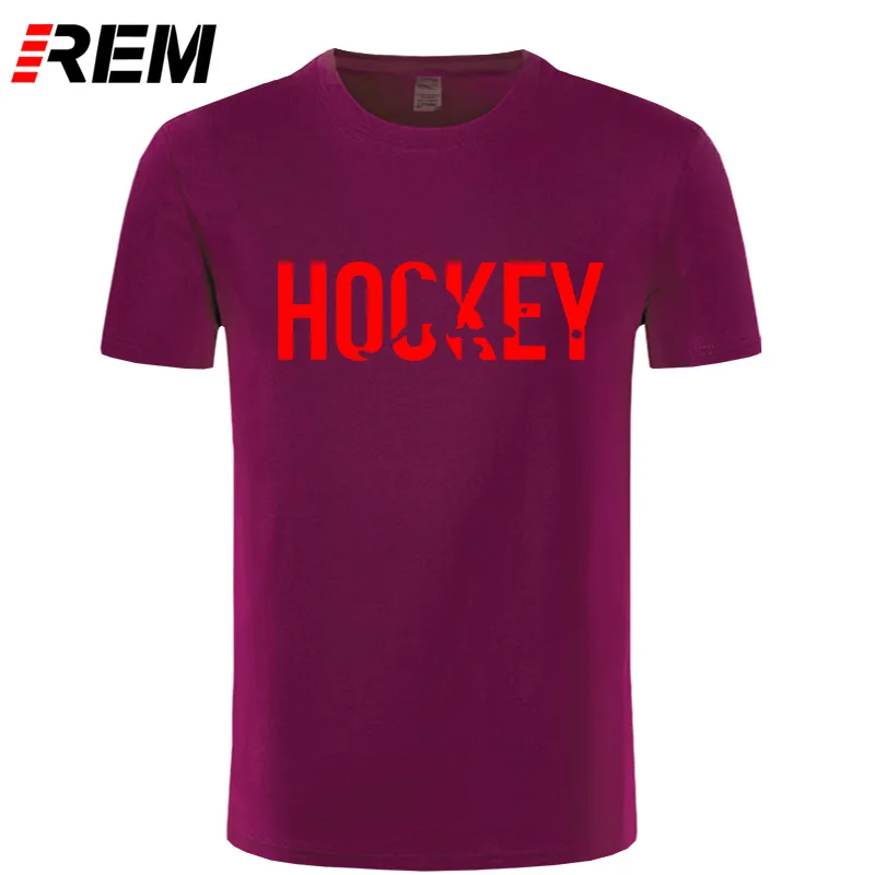 REM дизайнерские рубашки с круглым вырезом Hockeyer мужские короткие футболки с коротким рукавом - Цвет: 11