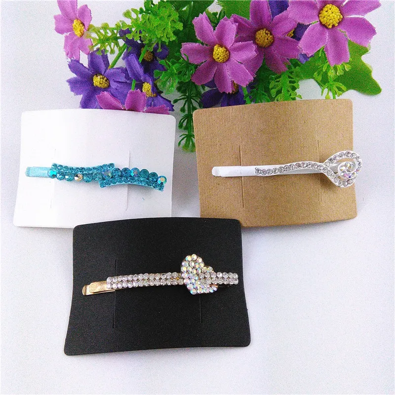 

200PCS/Lot Three Colors Hair Clip Cards for Jewelry Hair Accessory Displays Packaging Cards Blank Hairpins Hair band Cards 5x7cm