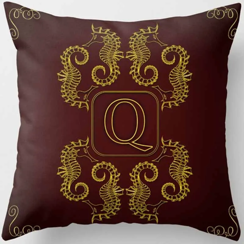 

Hot sale creative beautiful English letters pattern women men Pillow case boys girls weeping pillow cover size 45*45cm