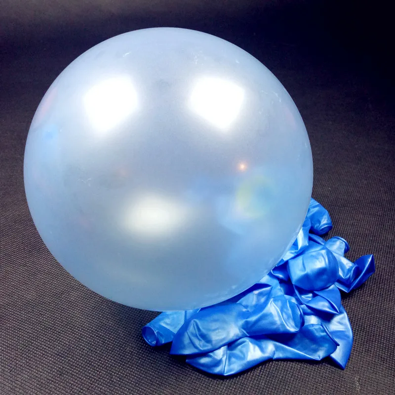 100 шт./комплект 10 дюймов плотные перламутровые воздушные шары синего и белого