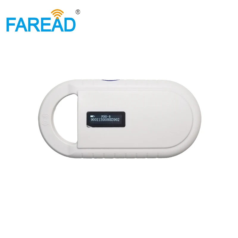 Faread Free shipping 134.2khz FDX-B ISO 11784/11785 RFID Animal Handheld Reader Pet ID Microchip Scanner enlarge