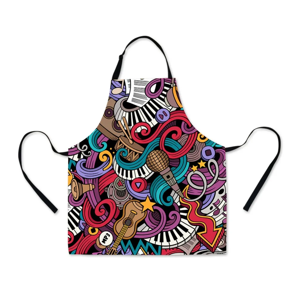 

Dispalang Adult Cotton Bib Soft O Ring Scarves Design Music Logo Prints Vintage Polyester Apron for Women Custom Your Own Photo