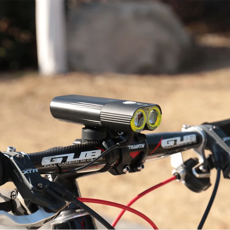 spesifikasi WHEEL UP Sepeda Lampu Profesional 1600 Lumens Lampu Sepeda Power Bank Tahan Air USB Rechargeable Sepeda Senter Bersepeda Lampu
