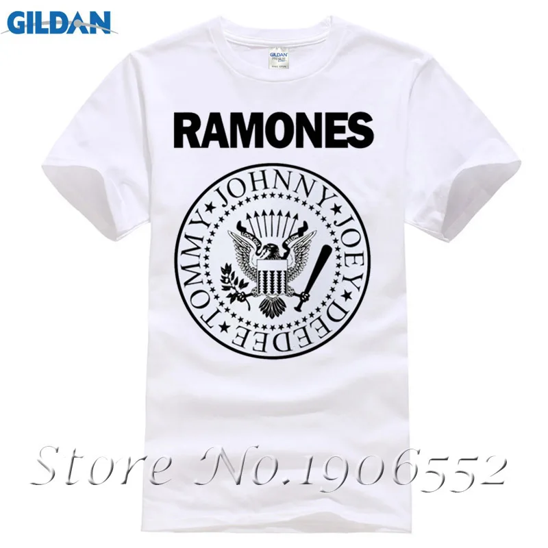 Большие размеры М ~ 5XL для мужчин рок группы Ramones футболка Homme Для Мужчин's JOEY