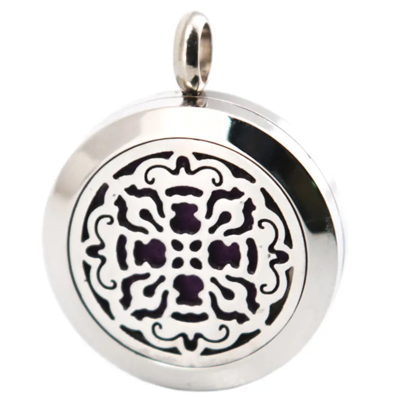 Подсолнух 25 мм Ароматерапия Эфирные масла из нержавеющей стали ожерелье с