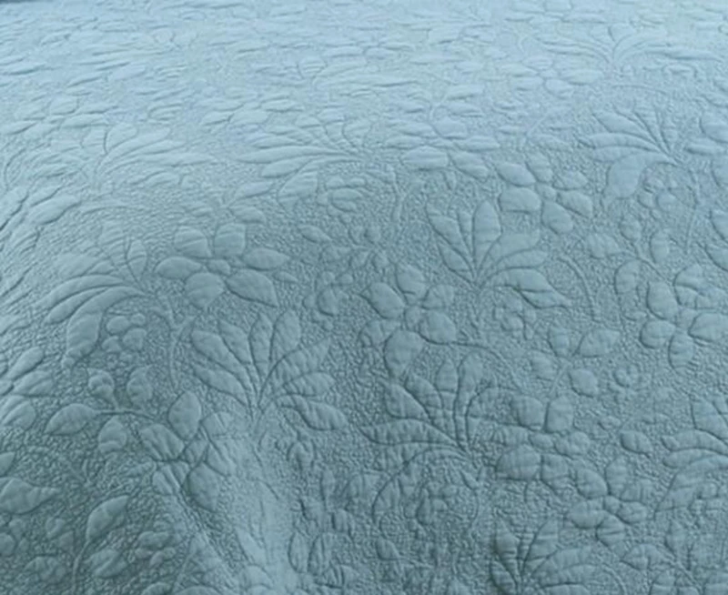 Milaiya Люкс 3 шт. комплект Покрывало постельное белье синий цвет вышитые стеганые