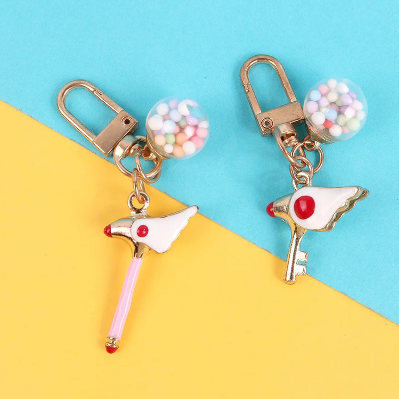 Сейлор Мун брелок для ключей CARDCAPTOR Брелок «Сакура» брелок аниме брелок фигурка кулон Косплей Шарм ювелирные изделия аксессуары