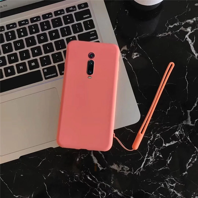 Жидкий силиконовый чехол для телефона s для xiaomi mi 9T PRO mi 9t мягкий чехол-накладка для xiaomi redmi k20 pro fundas coque - Цвет: Orange