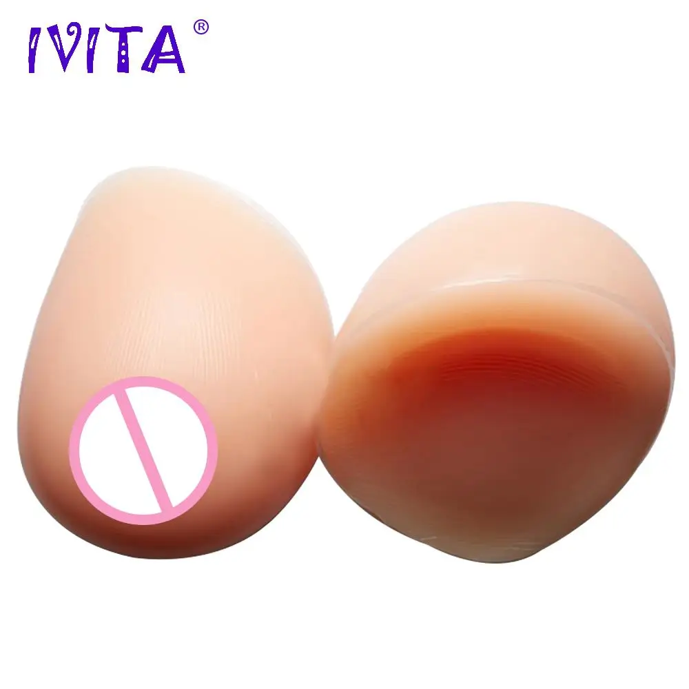 IVITA 2400 г огромный Трансвестит реалистичные силиконовые формы груди для косплея