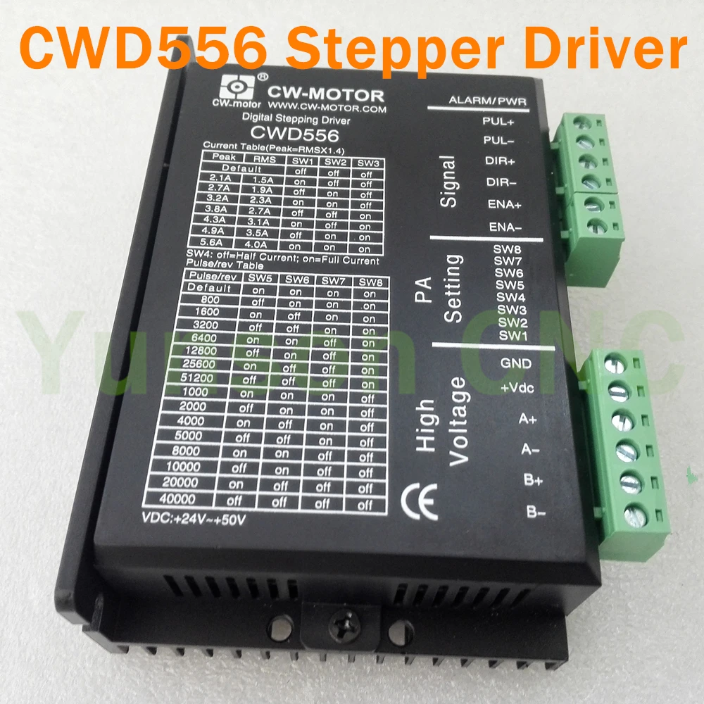 Цифровой шаговый двигатель CWD556 2 фазный привод 20 50 В постоянного тока от 0 5 А до 6