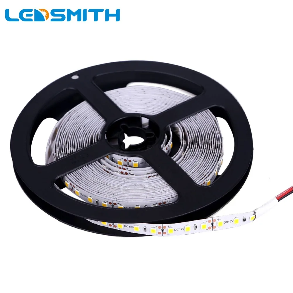 5 м 600 светодиодный s 2835SMD Светодиодная лента высокой яркости неводостойкая DC 12 В 120 светодиодный s/M Диодная лента супер яркая, чем 3528 Светодиодный светильник