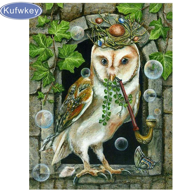 

Алмазов картина с изображением совы на окна полная квадратная Картинка из страз Алмазная вышивка пейзажа, домашний декор и родители подаро...