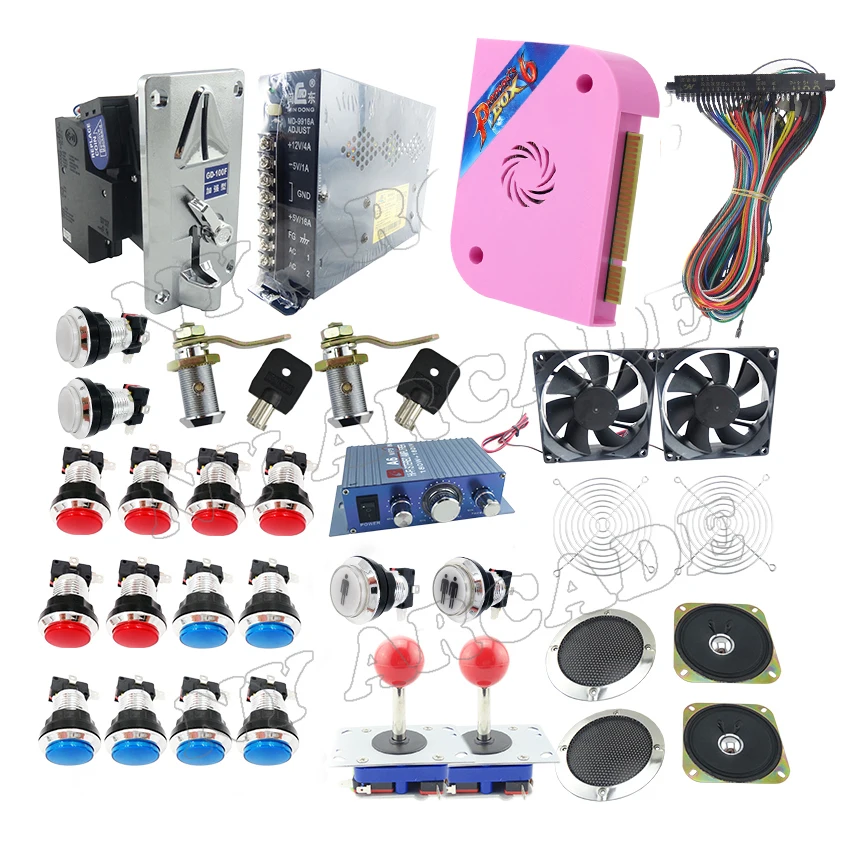 Наборы сделай сам для аркадных игр детали видеоигр коробка Pandora 6 1300 в 1 с блоком