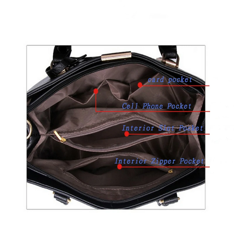 Graslim модные женские туфли Искусственная кожа сумки на молнии Повседневное Crossbody