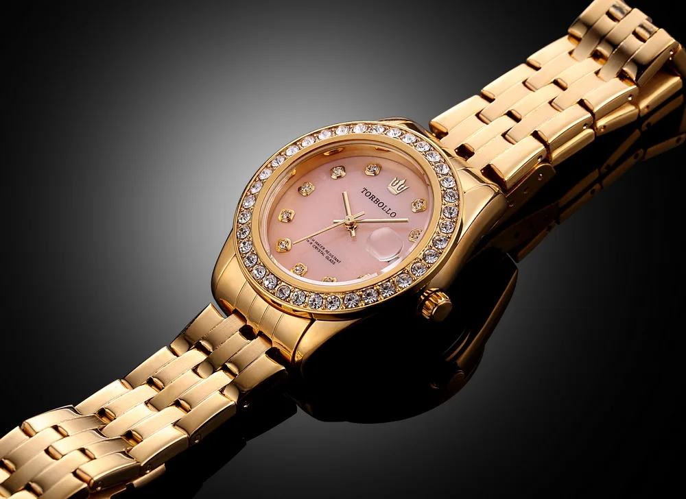Часы torbolo женские модные водонепроницаемые с оригинальной коробкой|clock fashion|clock