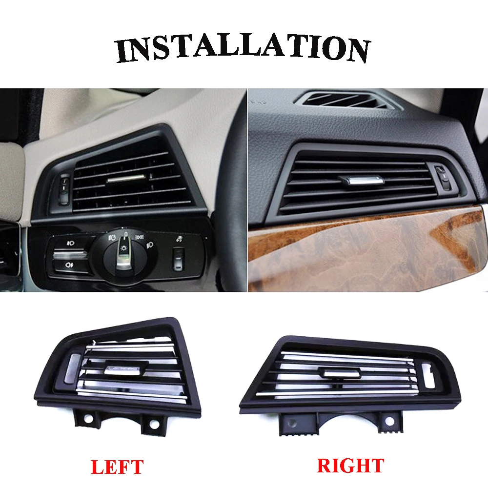 JEAZEA Front Row Wind Left/Right Console Air Conditioning Vent Grill Outlet Panel Plate For BMW 5 Series 520 523 525 528 530 535 JEAZEA Front Row Wind Left/Right Console Air Conditioning Vent Grill Outlet Panel Plate For BMW 5 Series 520 523 525 528 530 535