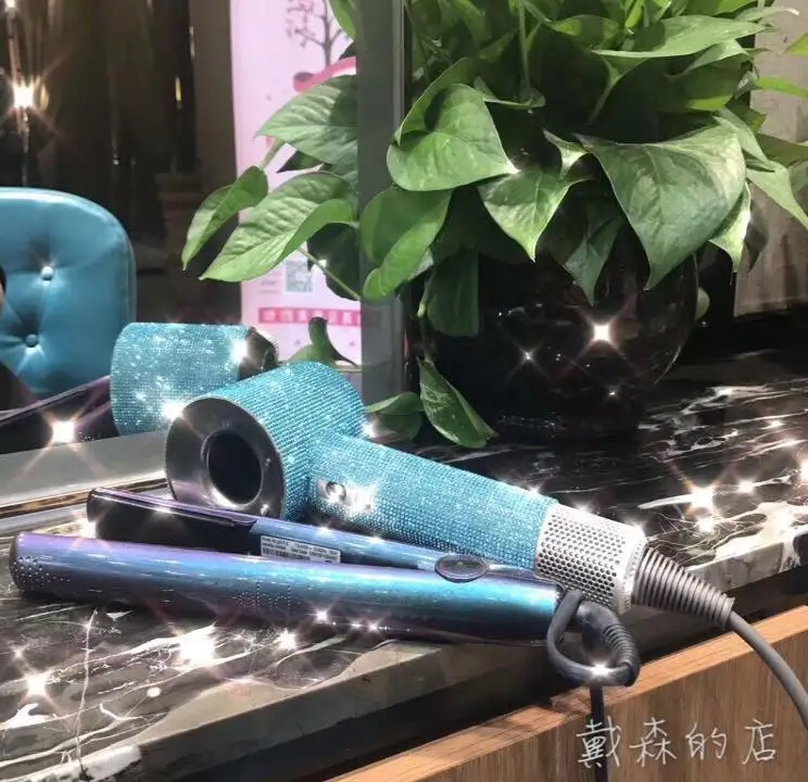 DIY Красочные вышивка-Мозаика Искусство Алмазная самоклеющиеся на плоской подошве виниловая пленка защитная пленка для Dyson сверхзвуковой HD01 фен для волос