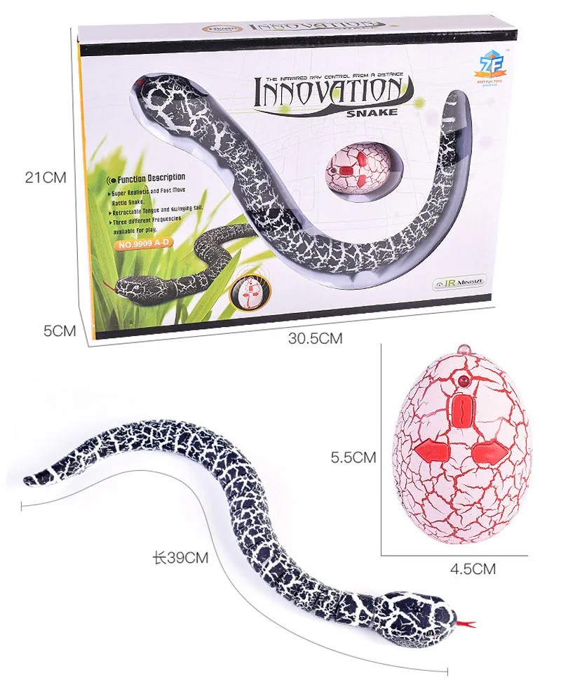 Kitoz RC змея Naja Кобра Viper инфракрасная игрушка с дистанционным управлением имитация