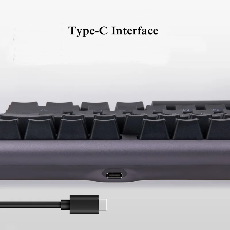Новое поступление RK601/602 Mitch Rabbit эргономичная USB Проводная Механическая клавиатура с антипривидением оригинальная ось вишни, корпус из алюминиевого сплава