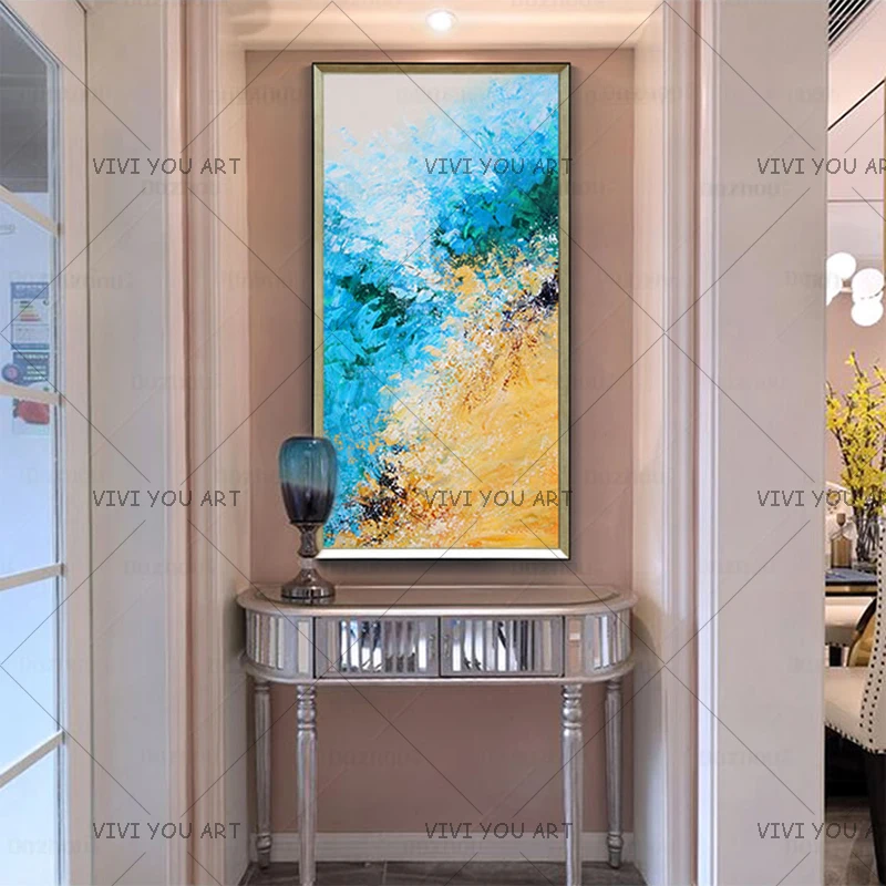 Настенное искусство картина маслом холст 100% настенные картины ручной работы для