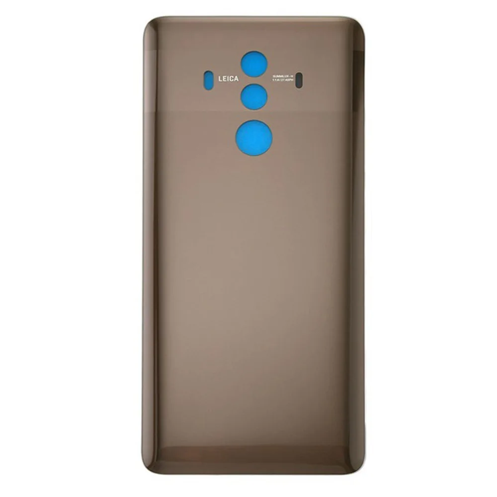 mocha gold Для huawei mate 10 Pro Стеклянная Крышка батарейного отсека Дверь смартфон задняя крышка запасная часть для huawei mate 10pro - Цвет: mocha gold