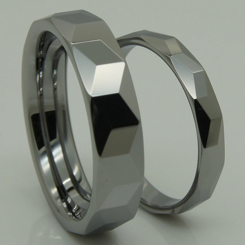 Классическое кольцо из вольфрама 5 мм для женщин/девушек hi-tech защита от царапин 1