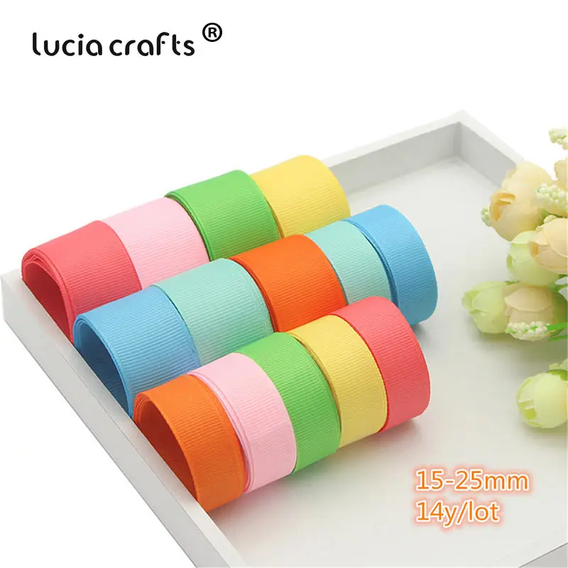 Style 4 Lucia crafts 14 ярдов/партия смешанные размеры корсажная/атласная/органза лента кружева DIY Волосы Свадебная вечеринка аксессуары для упаковки Q0502 - Цвет: Style 4