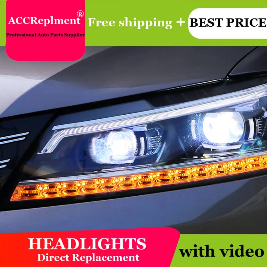 Автомобильный Стайлинг для VW Passat передние фары s 2011 2015 светодиодный ные