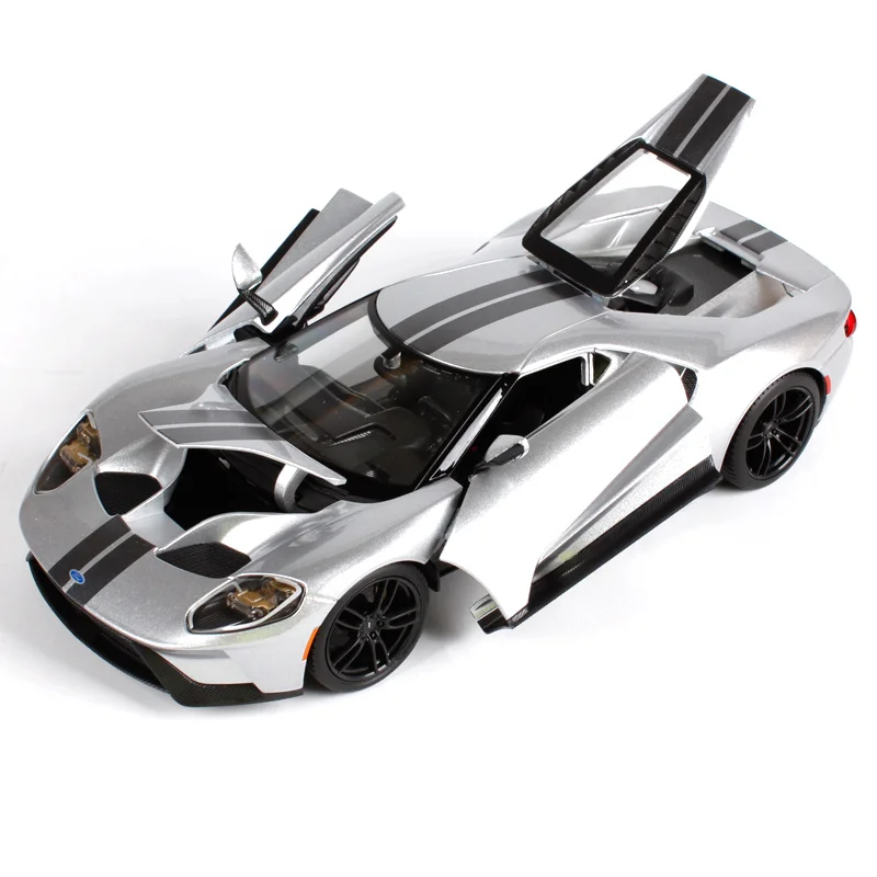 Maisto 1:18 2017 ford gt желтая Серебристая синяя Автомобильная литая Изысканная Роскошная