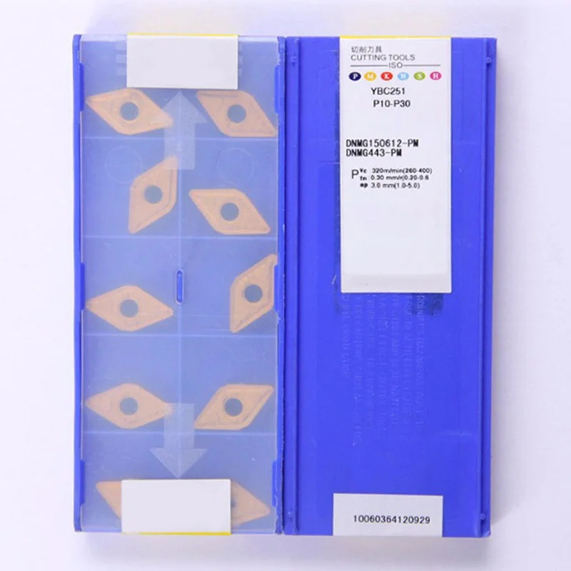 

10pcs DNMG150608-PM YBC251 / DNMG443-PM YBC251 CARBIDE INSERT