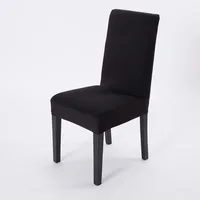 Hot Sale with best quality  !! Top Quality 100pcs black home Chair Cover Spandex / stretch seat covers Free Shipping