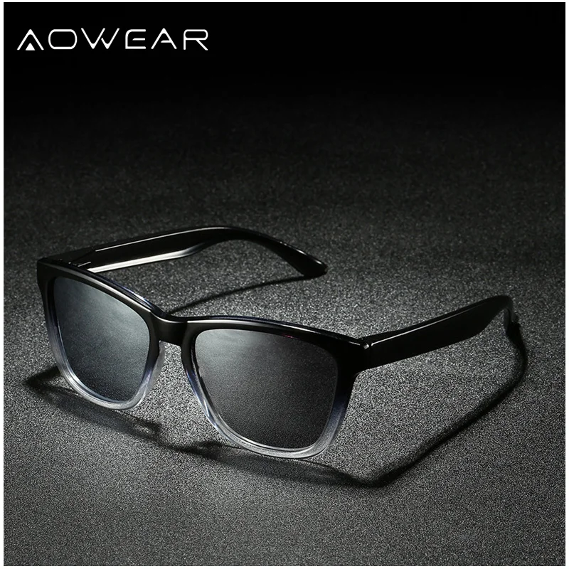 AOWEAR, унисекс, квадратные поляризованные солнцезащитные очки для женщин, с прозрачным покрытием, зеркальные солнцезащитные очки для женщин и мужчин, крутые прозрачные Винтажные Солнцезащитные Очки