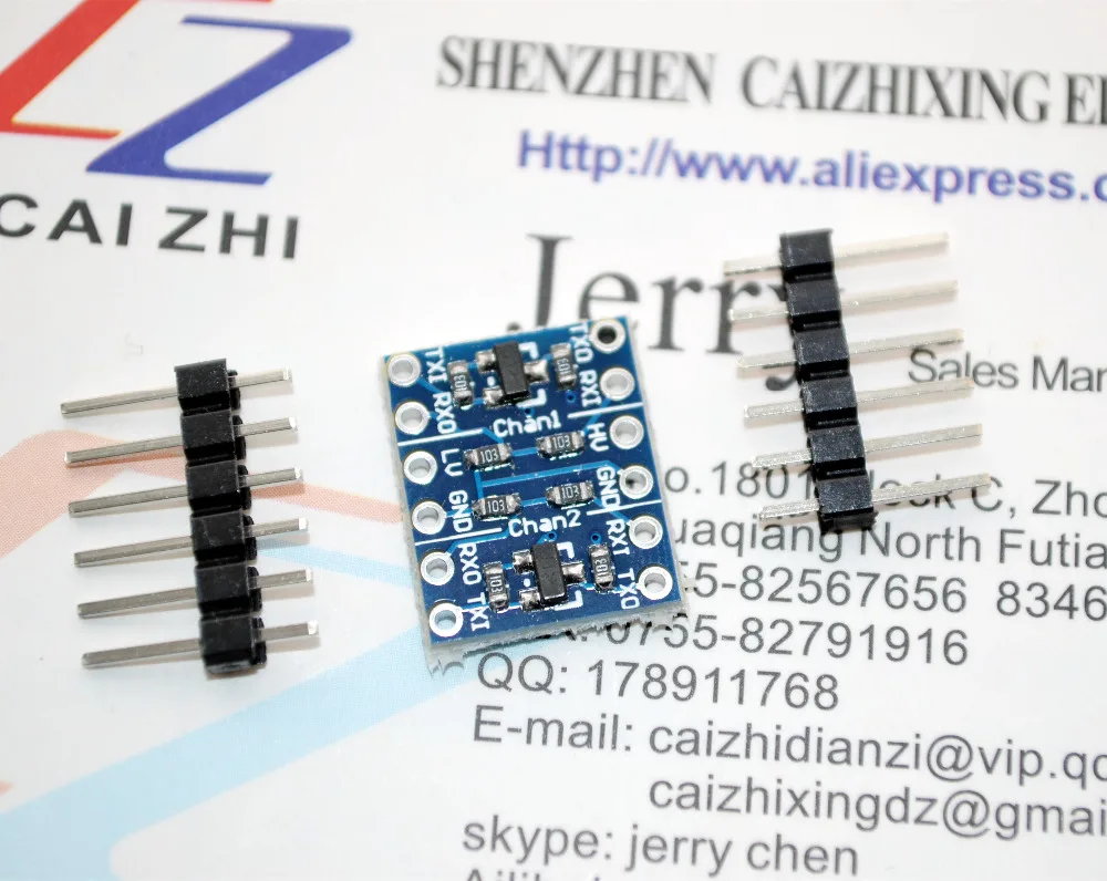 1 шт. 2-канальный преобразователь логического уровня IIC I2C двунаправленный модуль
