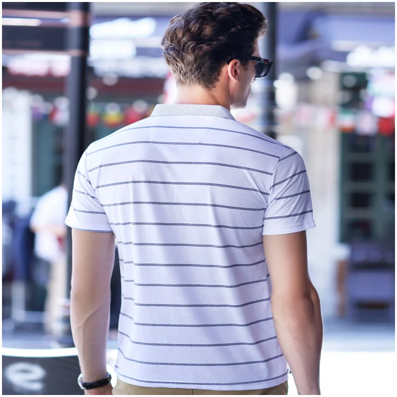 Мужская рубашка поло с отложным воротником и 3d вышивкой|Поло| |