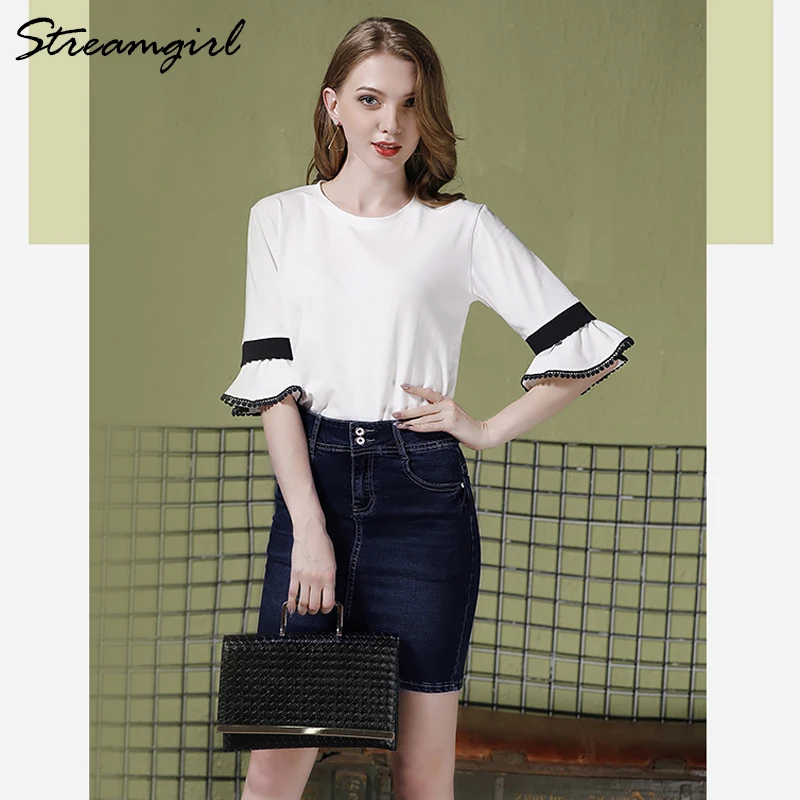 Женская ВИНТАЖНАЯ ДЖИНСОВАЯ мини юбка Облегающая джинсовая карандаш с