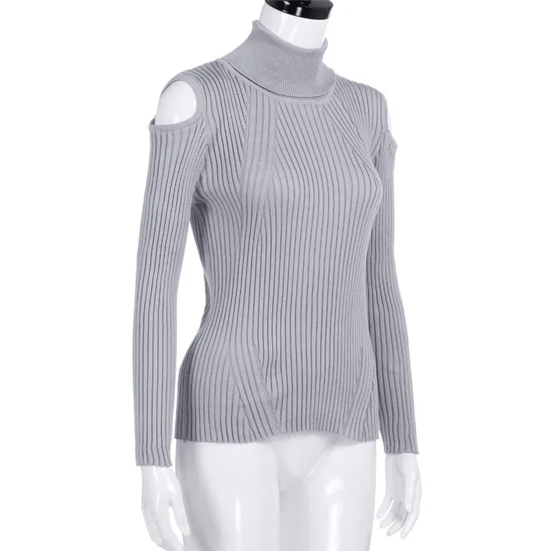 Women Winter Long Sleeve Turtleneck Knitted Pullover Sweater Jumper Top Knitwear Chandails Pour Femmes Mulher De Jaqueta MujerB2 | Женская