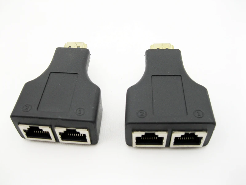 HDMI двойной RJ45 CAT5E CAT6 UTP LAN Ethernet 2 шт. 30 м удлинитель Ретранслятор 1080P для HDTV HDPC PS3 STB bycat