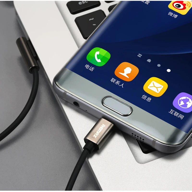Remax Micro USB кабель 90 градусов L Тип Быстрая зарядка Android для передачи данных