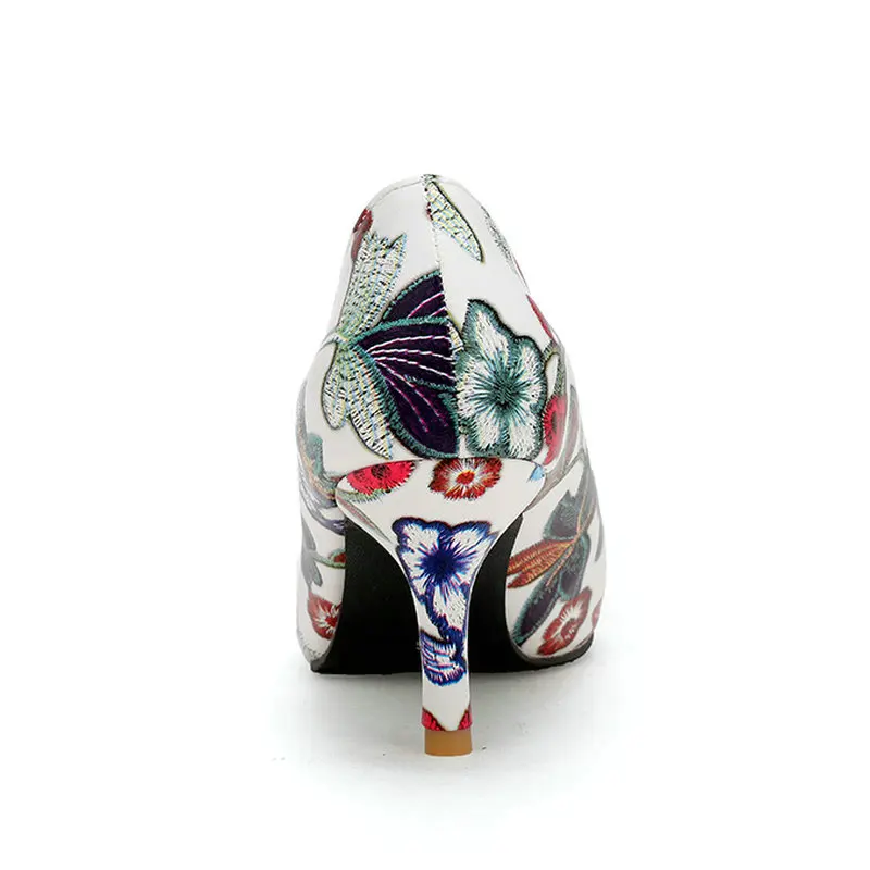 Женская модная обувь без застежки туфли лодочки на тонком высоком каблуке