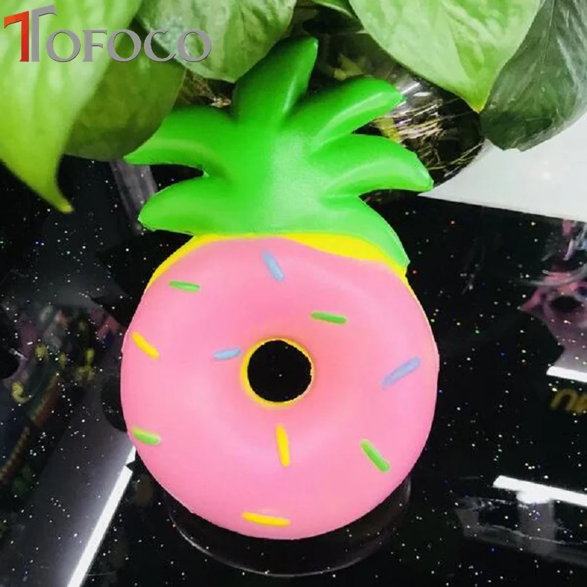 TOFOCO Kawaii 16 см медленно поднимающийся ананас сжимаемые гигантские игрушки еда