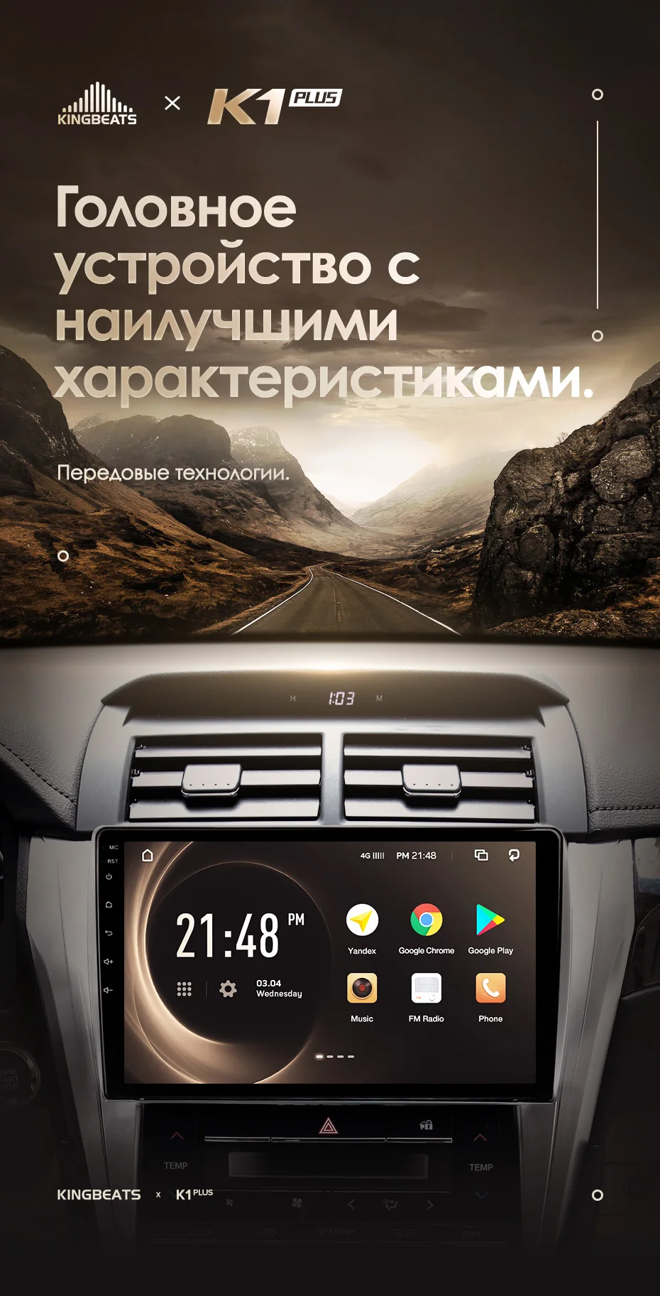 KingBeats Android 8,1 Восьмиядерный головное устройство 4G в тире Автомобильный Радио Мультимедиа Видео плеер навигация gps для for Toyota Camry 50 55
