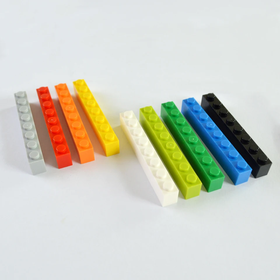 Smartable кирпич 1X8 строительные блоки часть DIY игрушки для детей развивающие творческие совместимые основной бренд 3008 MOC игрушки 33 шт./лот