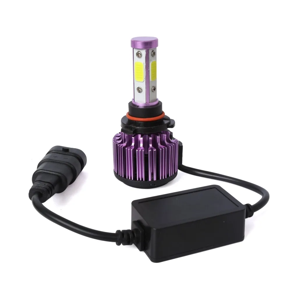 Aslent Новый 4 стороны люмен 100W 10000LM H4 H7 авто светодиодный H11 9005 9006 H13 9004 9007 9012 лампы для