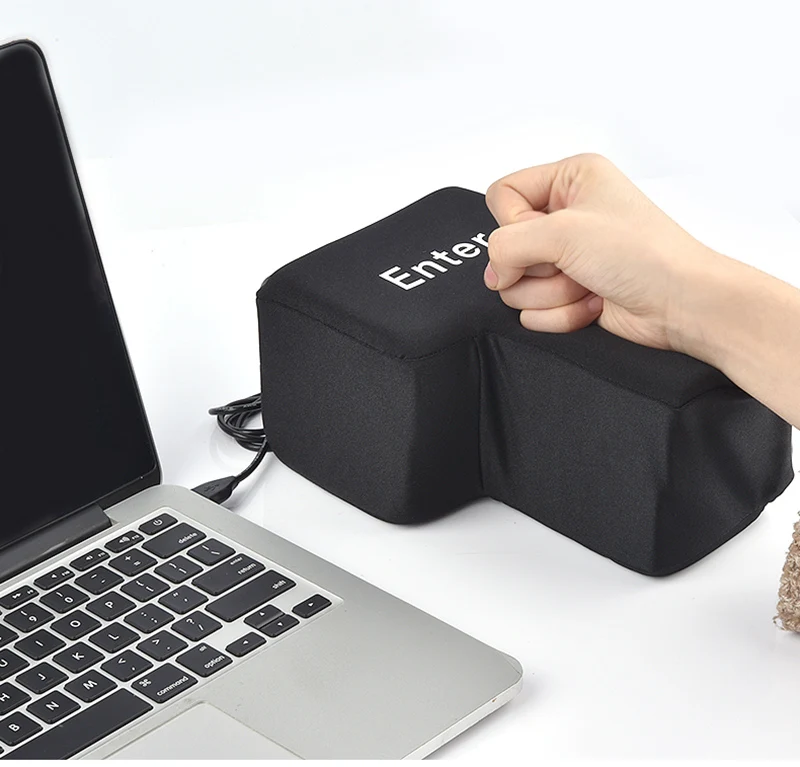 USB большой ключ ввода большой антистресс сброс ввод ключ кнопка Подушка компьютер Офис Новинка вентиляционные игрушки