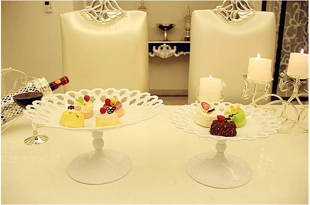 White metal plate fruit cake West Point baking tray Home Decoration wedding party supplies decorative bowl SG088 | Дом и сад
