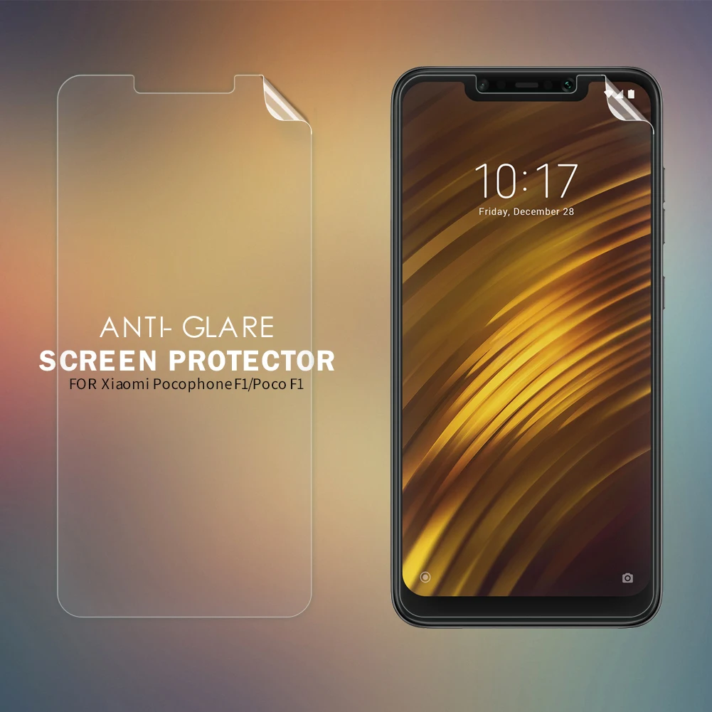 Антибликовая Защитная пленка для xiaomi pocophone f1 матовая защитная против отпечатков